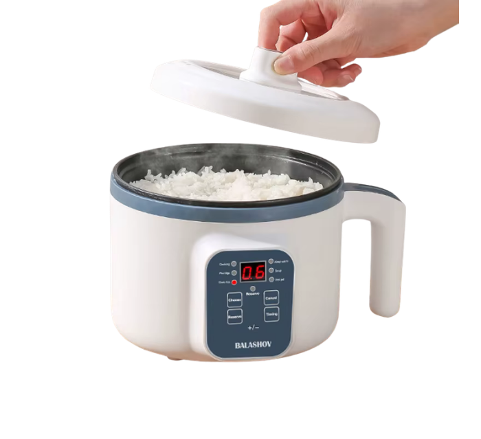 Cuiseur à riz électrique 1,7 L (simple ou double étage) 220 V – Multicuiseur intelligent à commande mécanique avec revêtement antiadhésif et fonction vapeur pour la maison