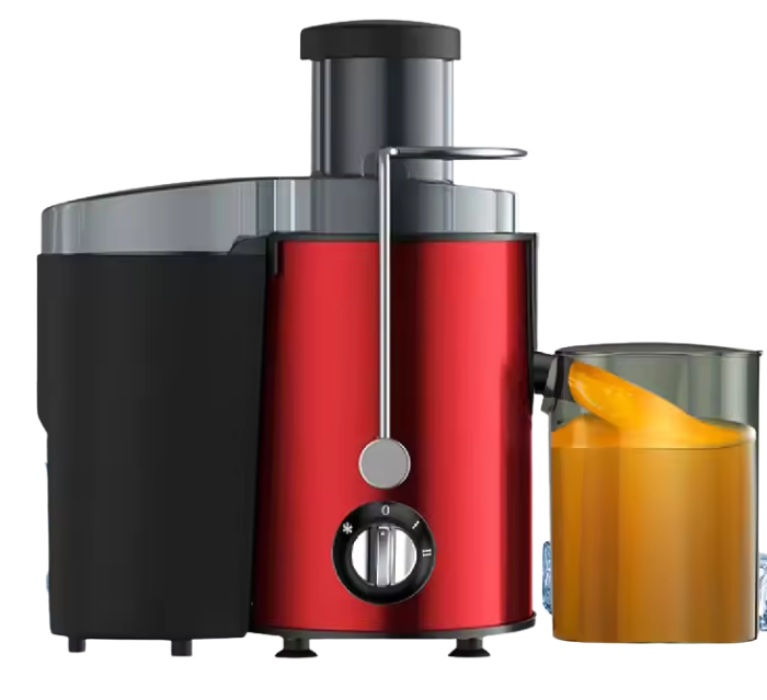 Extracteur de jus centrifuge 500 ml, 2 vitesses, goulotte d'alimentation pour fruits, légumes et agrumes